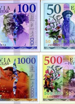 BANCA EKLISIVIA - набор 4 банкноты 2016 - UNC