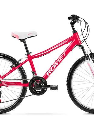 Велосипед підлітковий 24" Romet Jolene 2021, рожевий, 135-150 см
