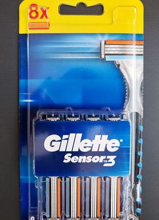 Кассеты Gillette Sensor 3 Sensor 8 шт.