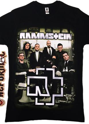Футболка Rammstein (фото гурту з лого), Розмір S
