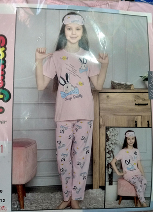 Пижама  детская на девочку  128-134  ,трикотаж  Турция