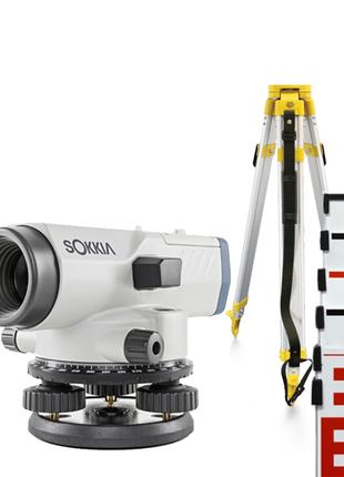 АКЦИЯ! Нивелир Sokkia B40A или Topcon AT-B4A нівeлір штатив рейка