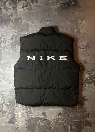 Nike vintage down vest puffer original big logo мужская пухова...