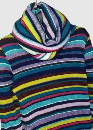 Dolce & gabbana яркий тонкий свитер-водолазка
