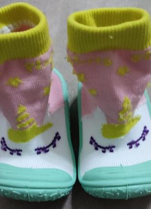Детские носки тапочки с силиконовой подошвой носка с силиконов...
