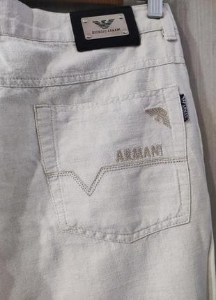Льняные джинсы armani