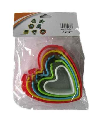 Форма пластикова для випічки Серце (5шт) 8,5*3,2см VT6-17931 1...