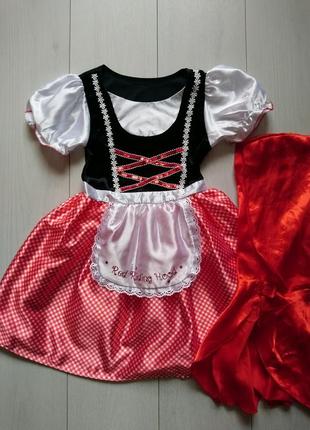 Карнавальна сукня червона шапочка з накидкою
