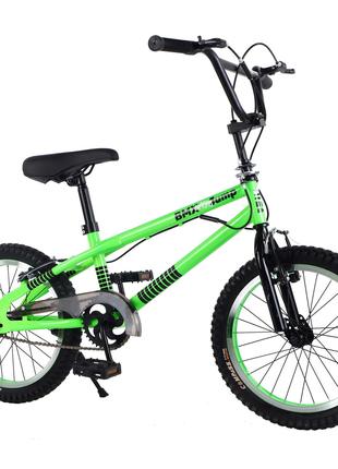 Велосипед двухколесный зеленый Tilly BMX 18' T-21861 green