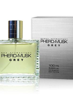 Духи с феромонами для мужчин PHERO-MUSK Grey, 100 ml