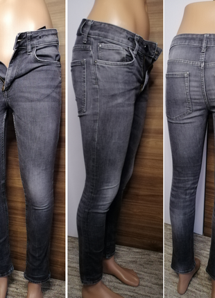 Серые женские джинсы размер xs 34 h&amp;m