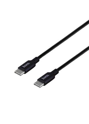 Кабель USB Hoco X14 Double Speed 60W Type-C to Type-C Колір Чо...