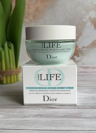 Крем-сорбет для обличчя dior hydra life hydration rescue inten...