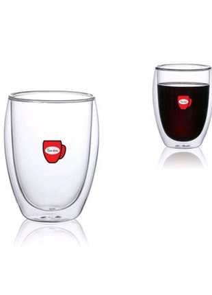 Набір скляних склянок із подвійними стінками Con Brio СВ-8335-2