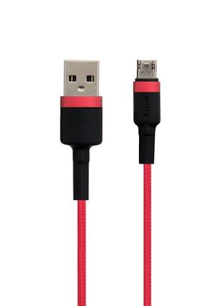 Кабель USB Baseus USB to Micro 2.4A CAMKLF-B Колір Червоний, 09
