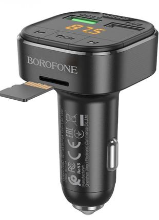 FM-трансмітер Borofone BC43 Flash QC3.0 car BT FM transmitter ...