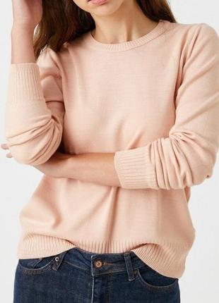 Кашеміровий светр нюдовий колір cashmere scotland 100% кашемір...