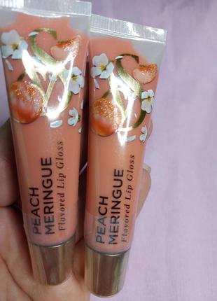 Блиск для губ peach meringue
 victoria's secret flavored lip g...