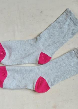 Носки детские серо-розовые размер 31-35