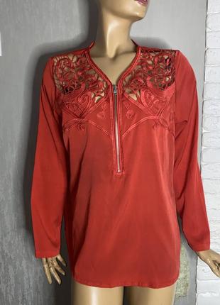 Ажурна блуза блузка mandarin , xxxl 54р