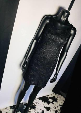 Чёрное кружевное платье италия 🇮🇹