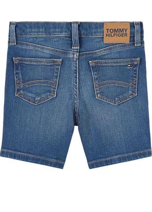 Синие джинсовые шорты оригинал tommy hilfiger