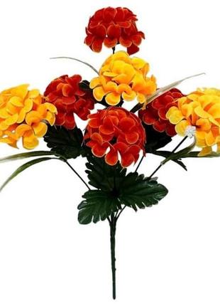 Букет штучних квітів Хризантеми h-41см 7 бут. (2шт) 6104 ТМ КИТАЙ