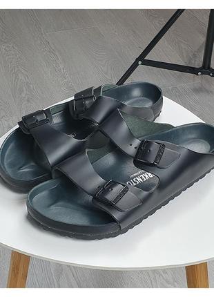 Шкіряні шльопанці birkenstock