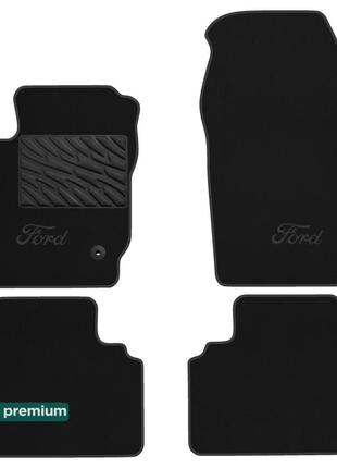 Двухслойные коврики Sotra Premium Black для Ford Tourneo Couri...