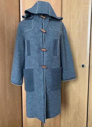 Пальто теплое из шерсти размер 38-40 от h&amp;m