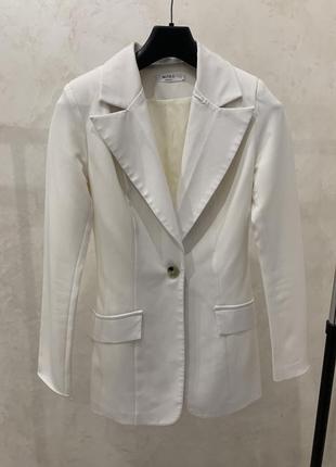 Белый пиджак женский жакет блейзер классический