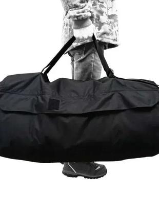 Армейська сумка, баул/рюкзак на 110 л. - чорний