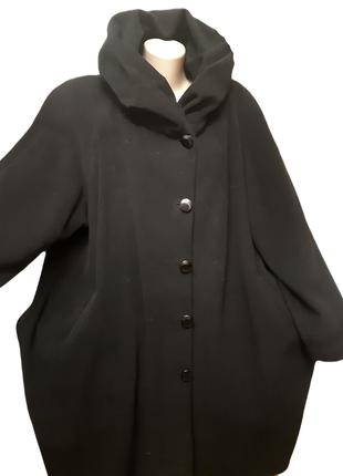 L-9XL Пальто Alberto Fabiani, редкое черное расклешенное женское