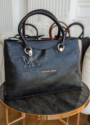 Сумка michael kors handbag велика чорний стеганий є