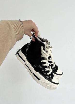 Женские кеды converse chuck taylor vintage 70 plus hi blackwhite