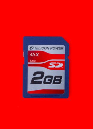 Карта памяти Silicon Power 45x SD 2 GB