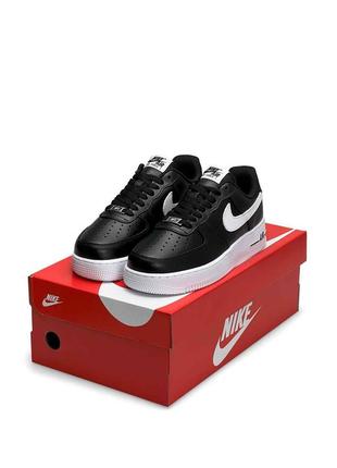 Женские кроссовки nike air force 1 prm all black white