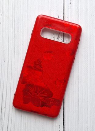 Чехол Samsung G973F Galaxy S10 для телефона Красный