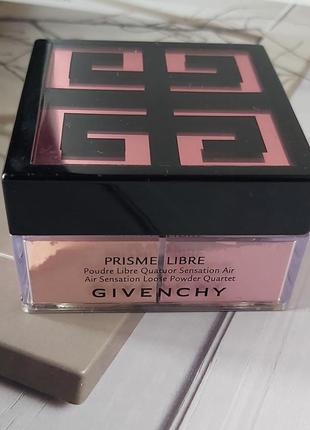 Рассыпчатая пудра-румяна для лица - givenchy prisme fresh rose 6