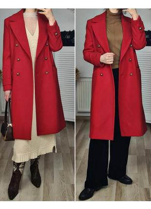 Нове пальто жіноче пальто міді нижче колін класичне пальто чер...