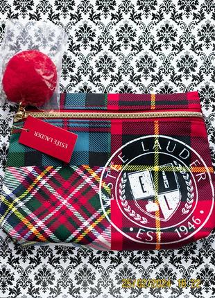 Шотландская косметичка estee lauder scottish cosmetic bag