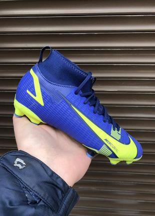 Nike mercurial superfly 8 academy fg/mg jr 33р 20,5см футбольн...