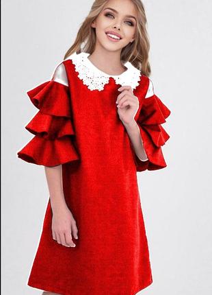 Эксклюзивное детское-подростковое платье с воланами опт/растре...