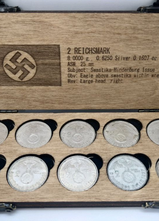 10 срібних монет рейху