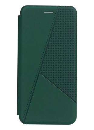 Чохол-книжка кожа Twist для Tecno Spark 7 Колір 3, Dark Green