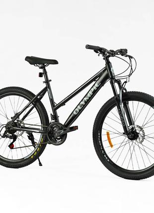 Гірський швидкісний велосипед Corso Olympic 26" сталева рама 1...