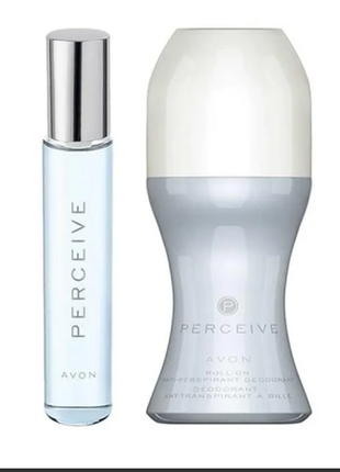 Женский набор avon perceive (туалетная вода 10 мл и шариковый ...