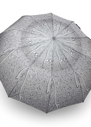 Зонт женский SL #01605 полуавтомат 10 спиц "капли дождя"