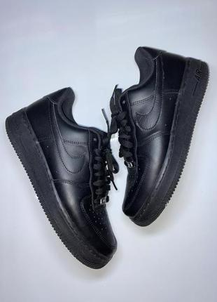 Кроссовки nike air force 1 low black, оригинал (б/у)