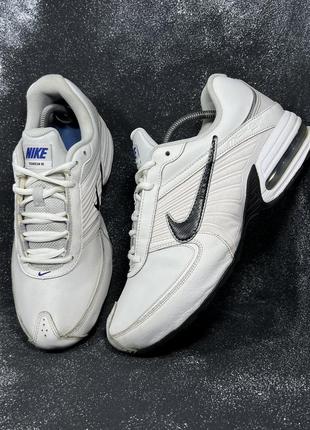 Кроссовки кожаные белые nike air max torch 6